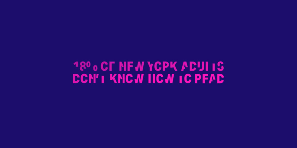 iliteract in new york broken type face